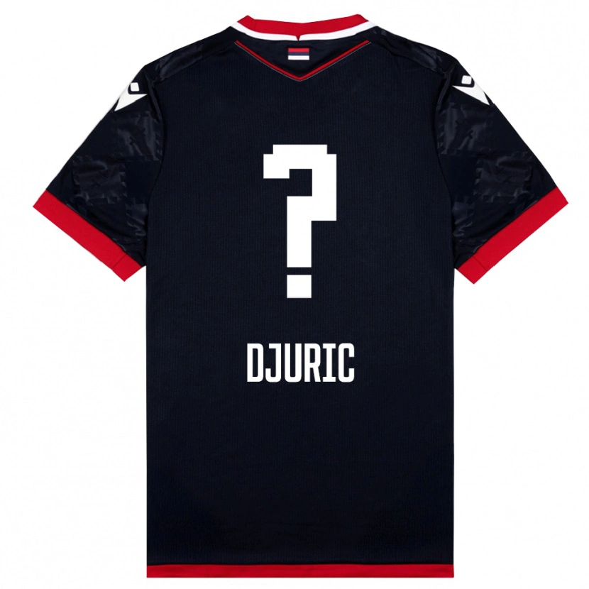 Danxen Damen Filip Djuric #0 Schwarz Rot Auswärtstrikot Trikot 2025/26 T-Shirt