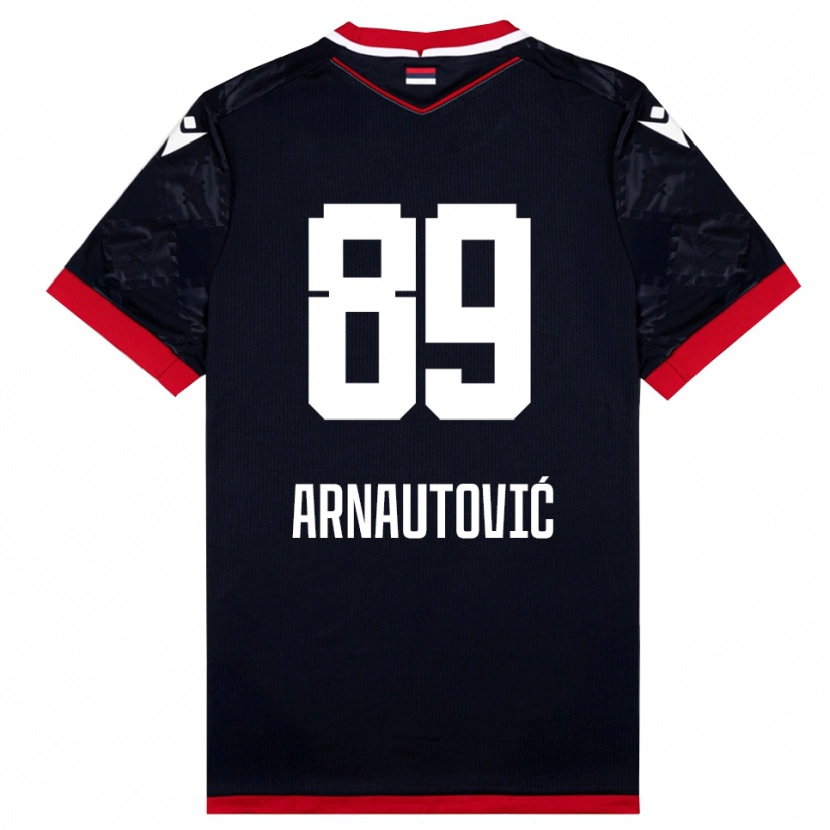 Danxen Damen Marko Arnautovic #89 Schwarz Rot Auswärtstrikot Trikot 2025/26 T-Shirt