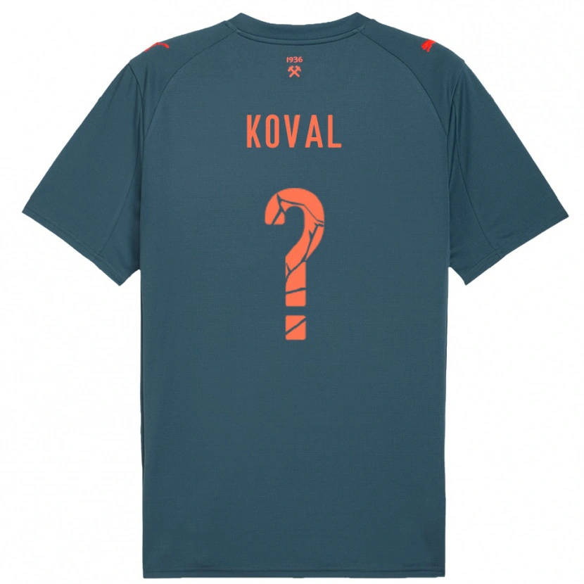 Danxen Damen Maksym Koval #0 Marineblau Rot Auswärtstrikot Trikot 2025/26 T-Shirt
