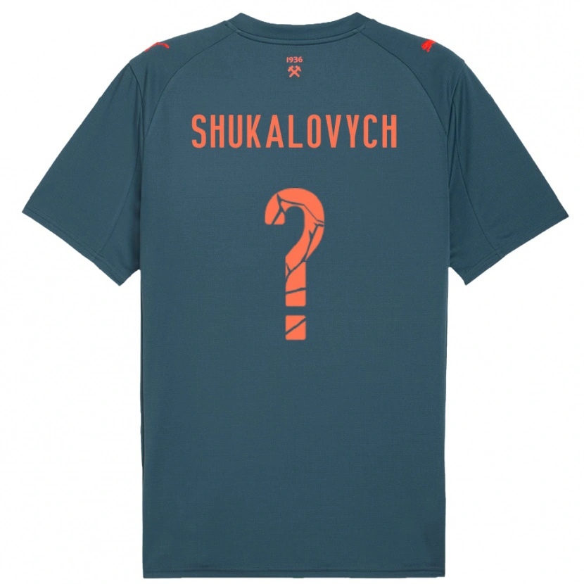 Danxen Damen Stanislav Shukalovych #0 Marineblau Rot Auswärtstrikot Trikot 2025/26 T-Shirt