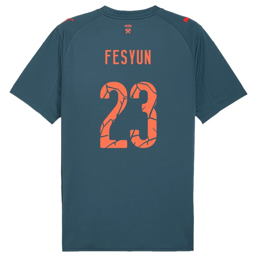 Danxen Damen Kiril Fesyun #23 Marineblau Rot Auswärtstrikot Trikot 2025/26 T-Shirt