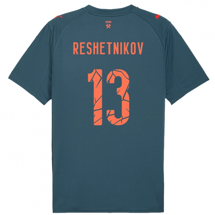 Danxen Damen Mikhail Reshetnikov #13 Marineblau Rot Auswärtstrikot Trikot 2025/26 T-Shirt