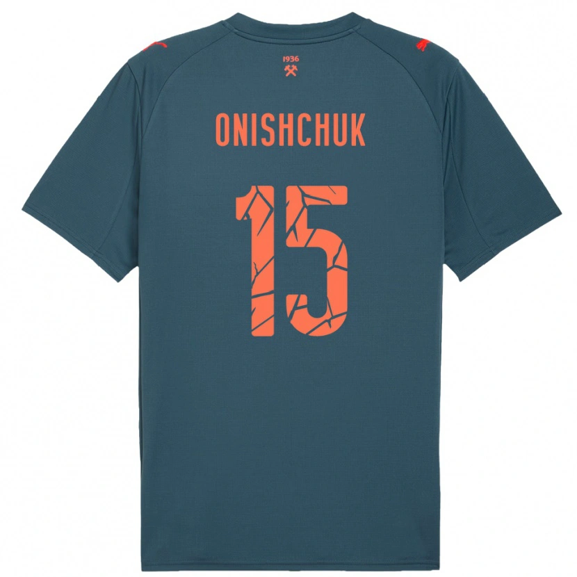 Danxen Damen Yegor Onishchuk #15 Marineblau Rot Auswärtstrikot Trikot 2025/26 T-Shirt