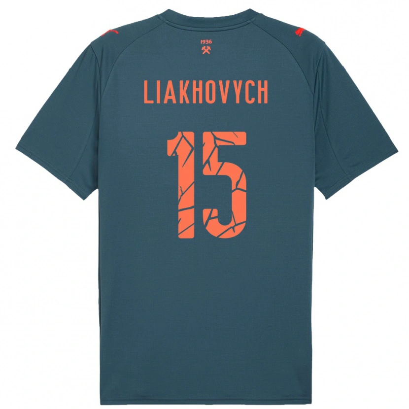Danxen Damen Anastasiia Liakhovych #15 Marineblau Rot Auswärtstrikot Trikot 2025/26 T-Shirt