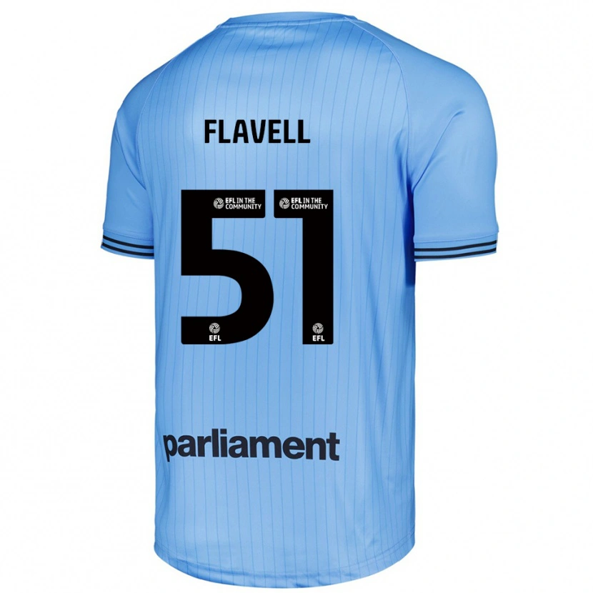 Danxen Kinder Kieren Flavell #51 Trikot Hell Himmelblau Torwarttrikot 2025/26