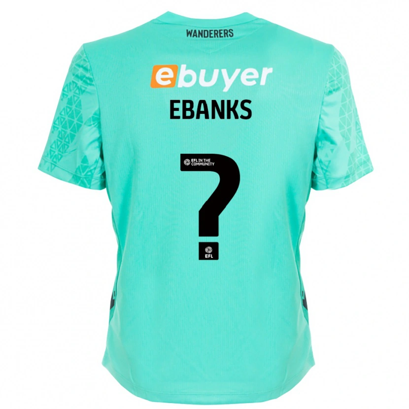 Danxen Kinder Eve Ebanks #0 Trikot Aqua Schwarz Torwarttrikot 2025/26