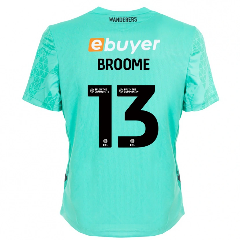Danxen Kinder Nathan Broome #13 Trikot Aqua Schwarz Torwarttrikot 2025/26