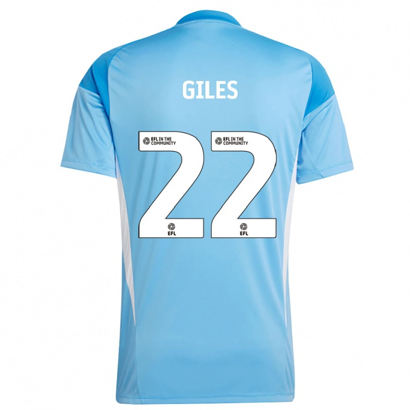 Danxen Kinder Olivia Giles #22 Trikot Himmelblau Torwarttrikot 2025/26