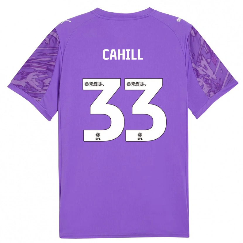 Danxen Kinder Killian Cahill #33 Trikot Dunkelviolett Torwarttrikot 2025/26