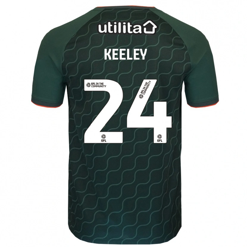 Danxen Kinder Josh Keeley #24 Trikot Dunkelgrün Torwarttrikot 2025/26