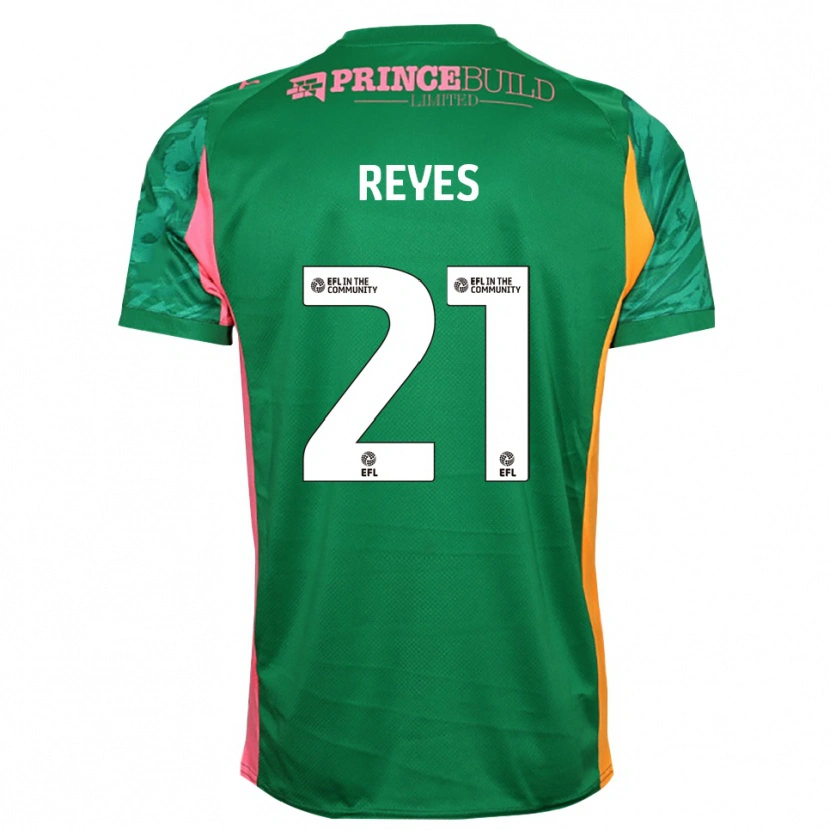 Danxen Kinder Vicente Reyes #21 Trikot Grün Rosa Torwarttrikot 2025/26