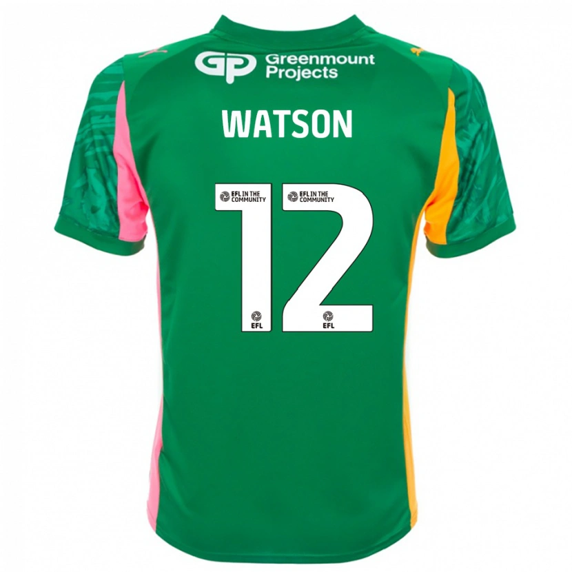 Danxen Kinder Tom Watson #12 Trikot Grün Rosa Orange Torwarttrikot 2025/26