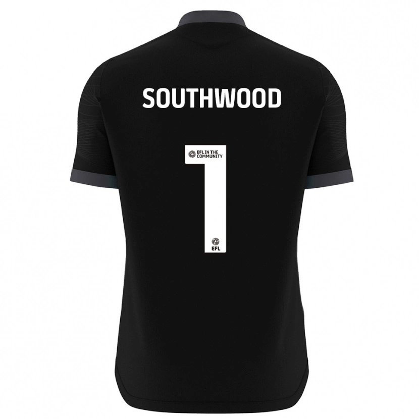 Danxen Kinder Luke Southwood #1 Trikot Schwarz Weiß Torwarttrikot 2025/26