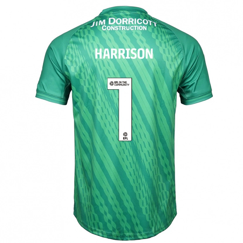 Danxen Kinder Elyh Harrison #1 Trikot Grün Türkis Torwarttrikot 2025/26