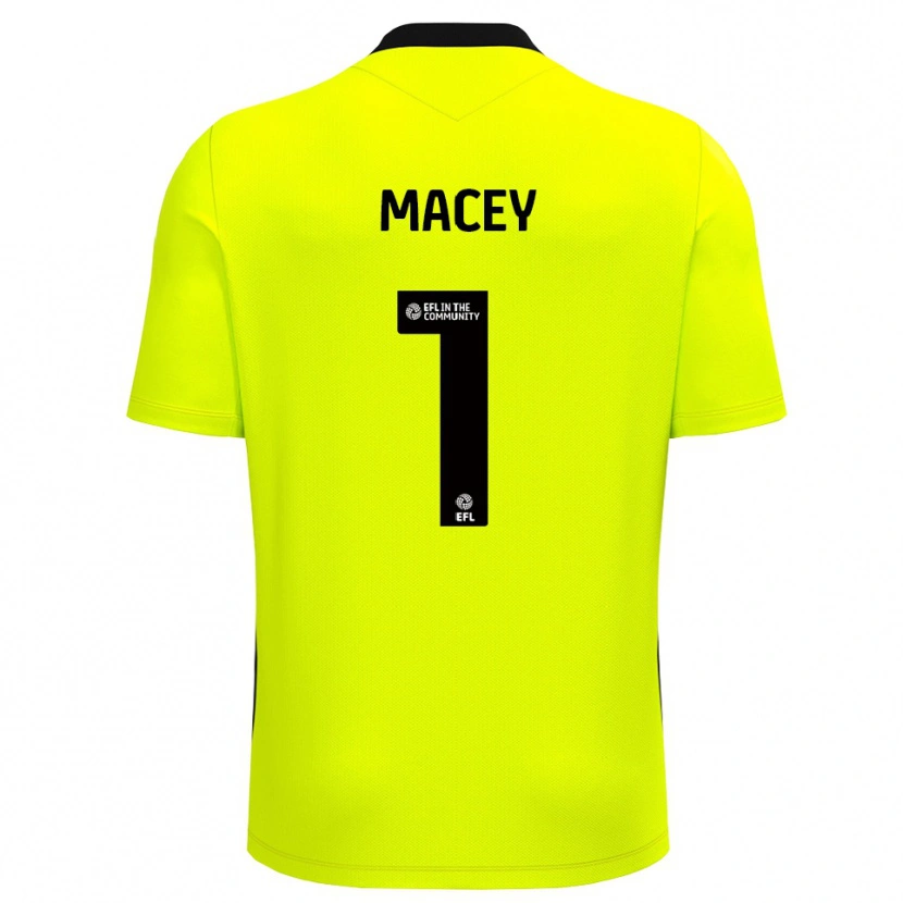 Danxen Kinder Matt Macey #1 Trikot Gelb Schwarz Torwarttrikot 2025/26