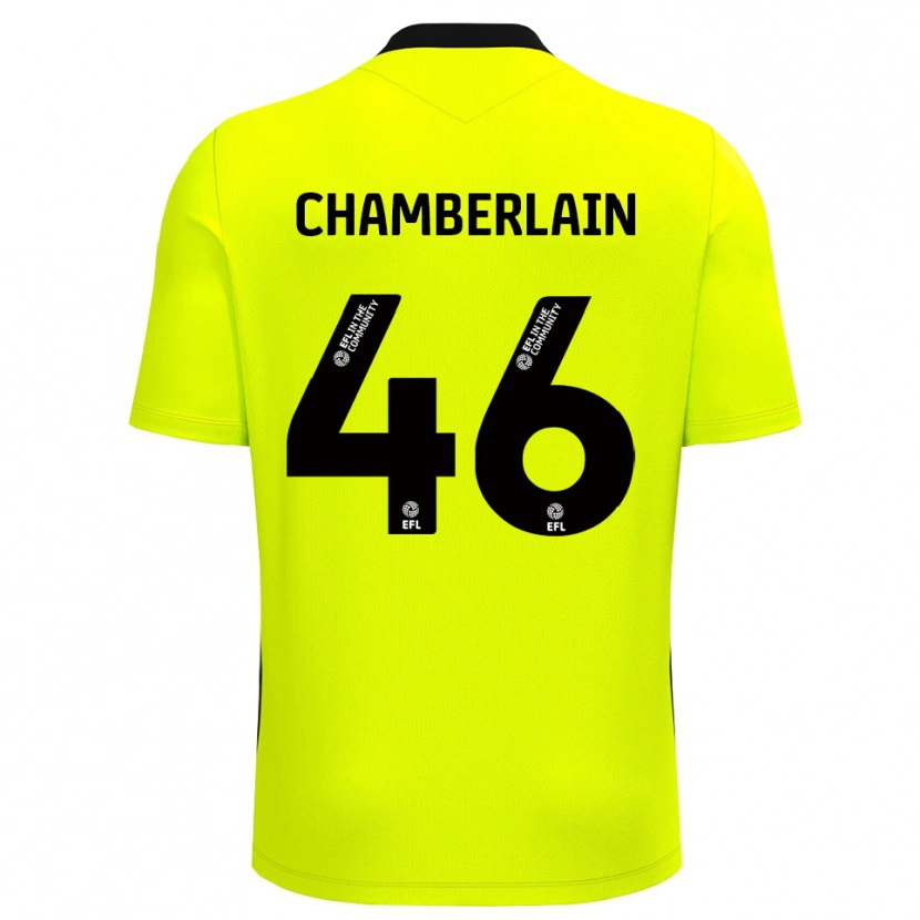 Danxen Kinder Harrison Chamberlain #46 Trikot Gelb Schwarz Torwarttrikot 2025/26