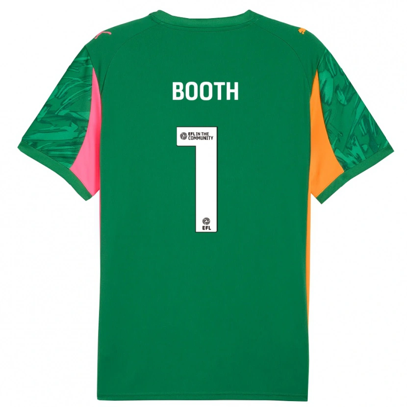 Danxen Kinder Tom Booth #1 Trikot Grün Rosa Orange Torwarttrikot 2025/26