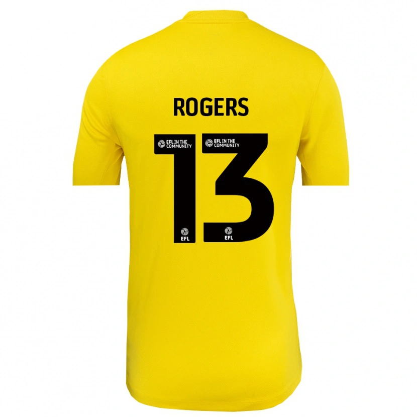 Danxen Kinder Hayden Rogers #13 Trikot Gelb Schwarz Torwarttrikot 2025/26