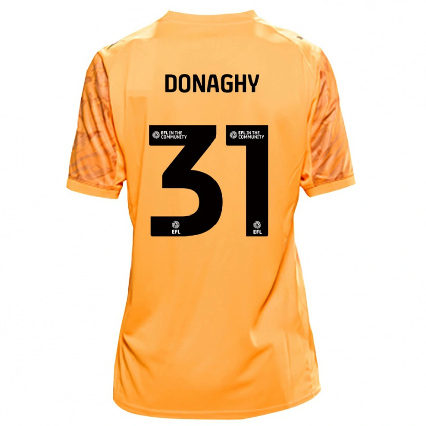 Danxen Kinder Tom Donaghy #31 Trikot Orange Schwarz Torwarttrikot 2025/26