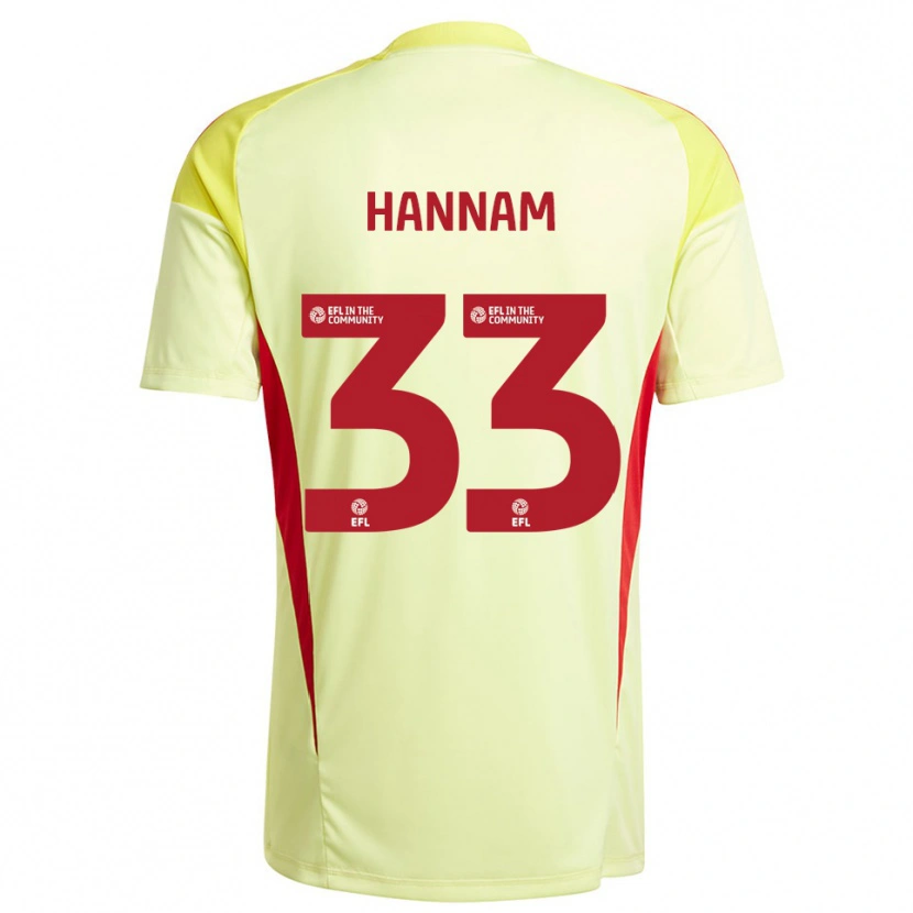 Danxen Kinder Shawna Hannam #33 Trikot Blassgelb Torwarttrikot 2025/26