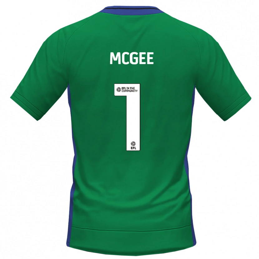Danxen Kinder Luke McGee #1 Trikot Grün Blau Torwarttrikot 2025/26