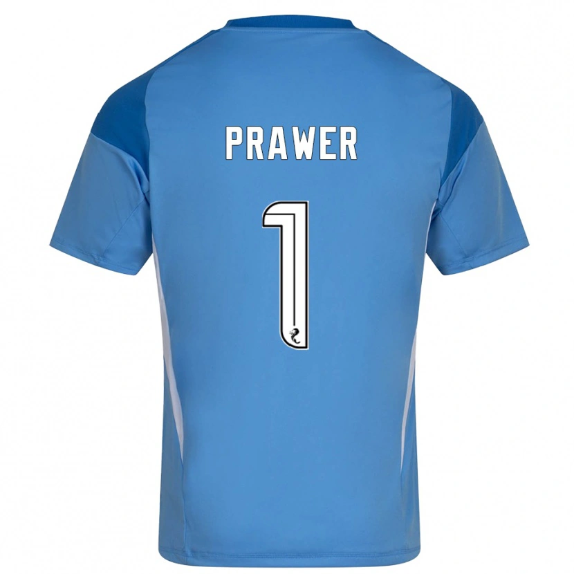 Danxen Kinder Anna Prawer #1 Trikot Blau Weiß Torwarttrikot 2025/26