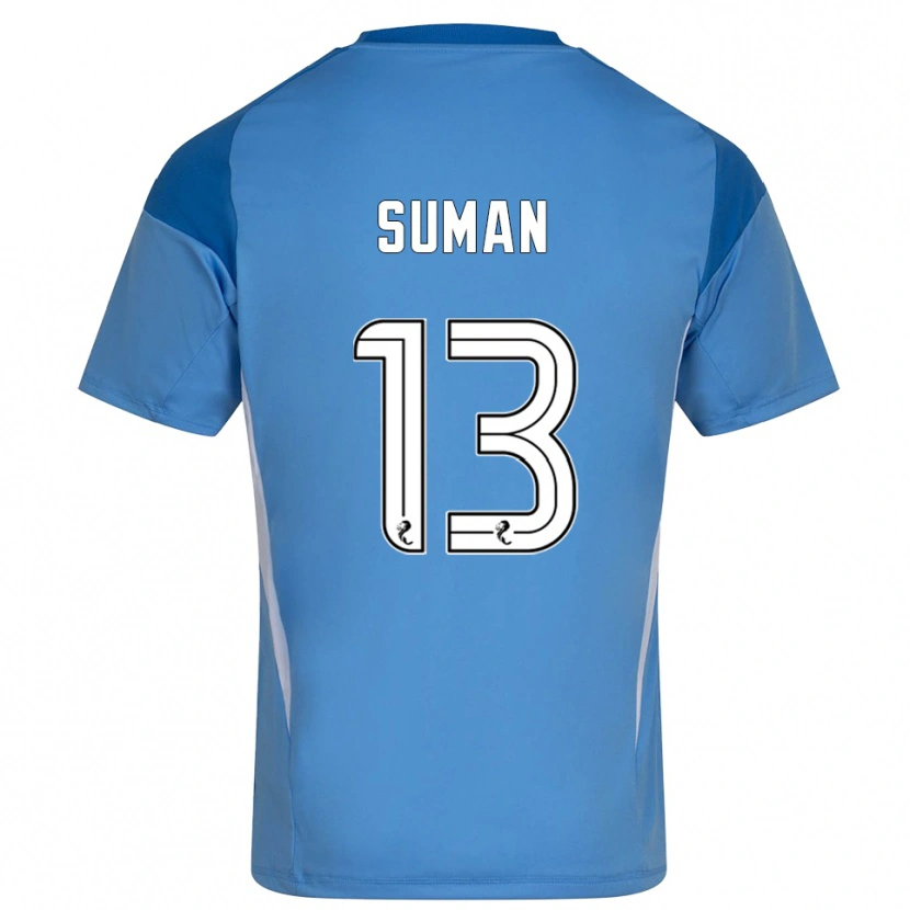 Danxen Kinder Nick Suman #13 Trikot Blau Weiß Torwarttrikot 2025/26