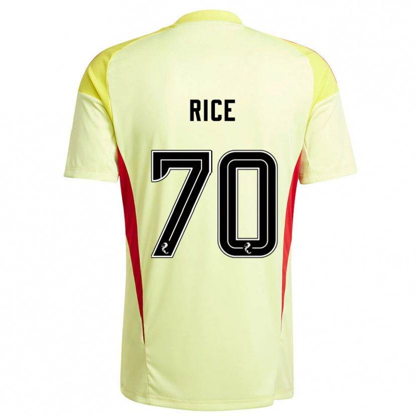 Danxen Kinder Aidan Rice #70 Trikot Gelb Rot Torwarttrikot 2025/26