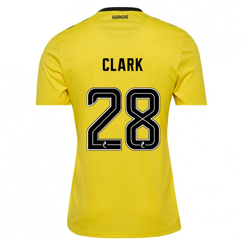 Danxen Kinder Zander Clark #28 Trikot Gelb Rot Schwarz Torwarttrikot 2025/26
