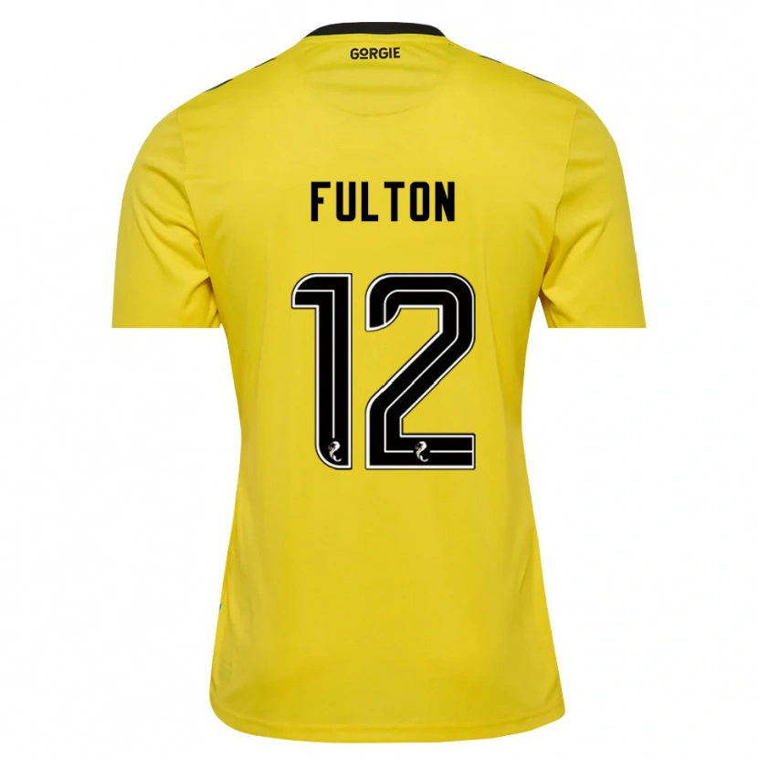 Danxen Kinder Ryan Fulton #12 Trikot Gelb Rot Schwarz Torwarttrikot 2025/26