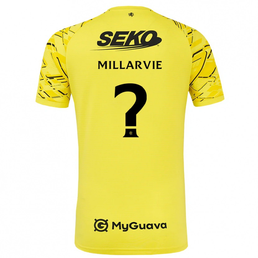 Danxen Kinder Jaden Millarvie #0 Trikot Gelb Schwarz Torwarttrikot 2025/26