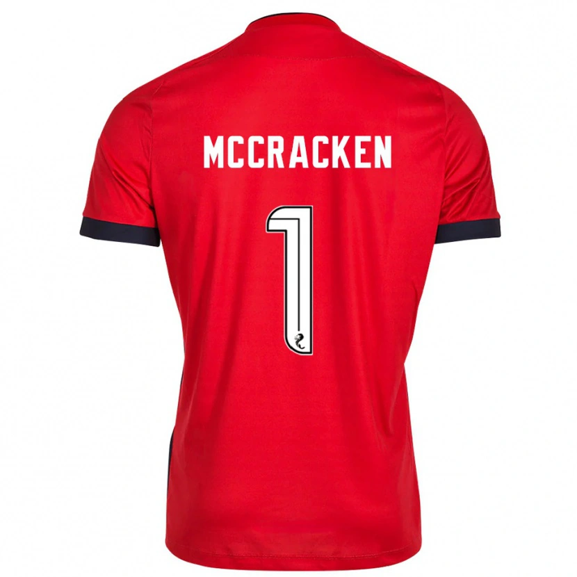Danxen Kinder Jon McCracken #1 Trikot Rot Weiß Torwarttrikot 2025/26