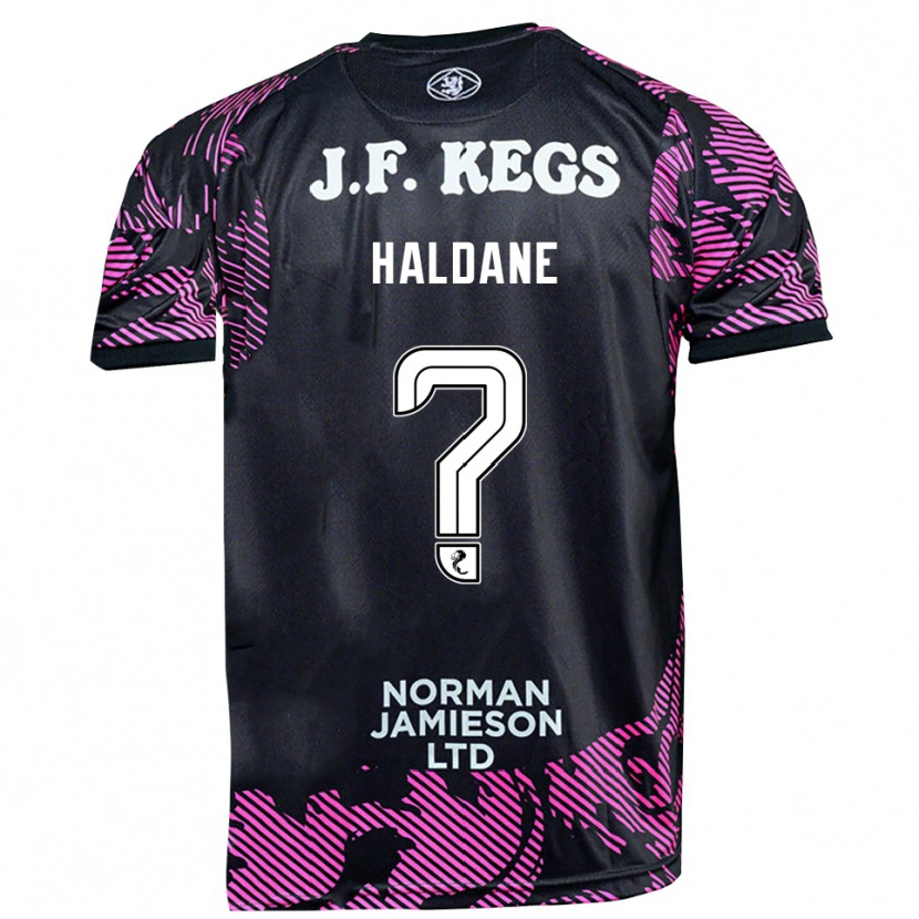 Danxen Kinder Lewis Haldane #0 Trikot Pink Schwarz Torwarttrikot 2025/26