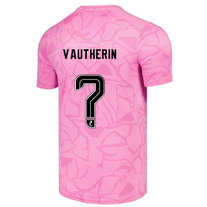 Danxen Kinder Sam Vautherin #0 Trikot Pink Schwarz Torwarttrikot 2025/26
