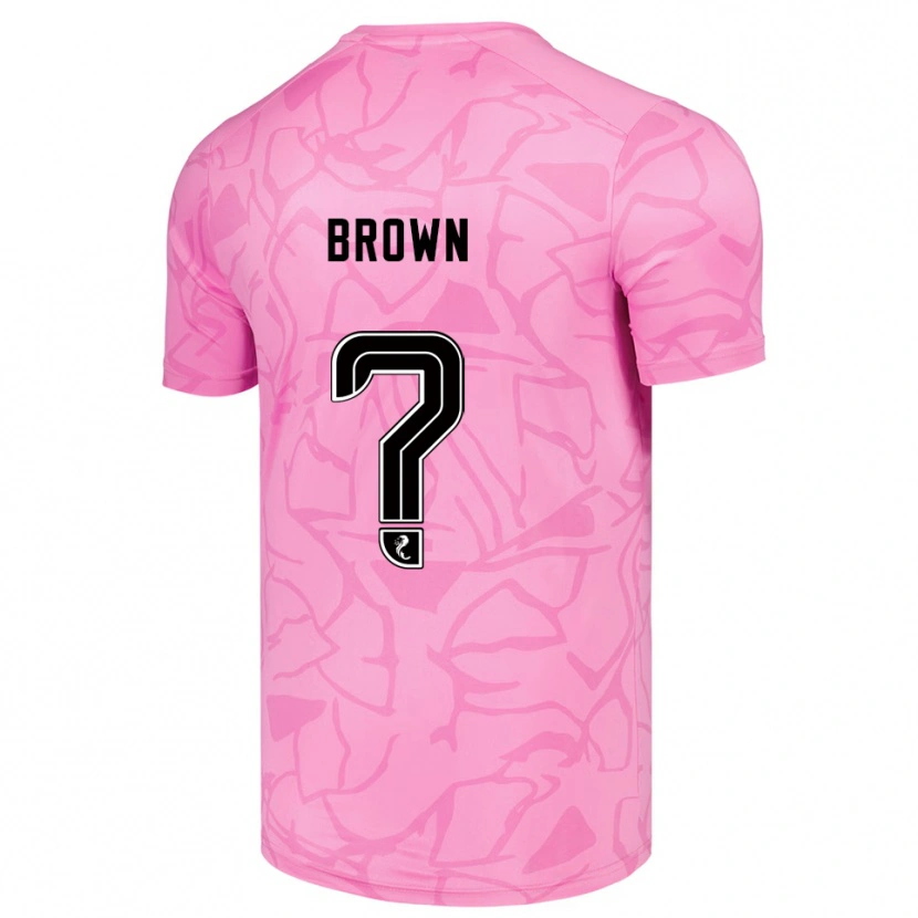 Danxen Kinder Fraser Brown #0 Trikot Pink Schwarz Torwarttrikot 2025/26