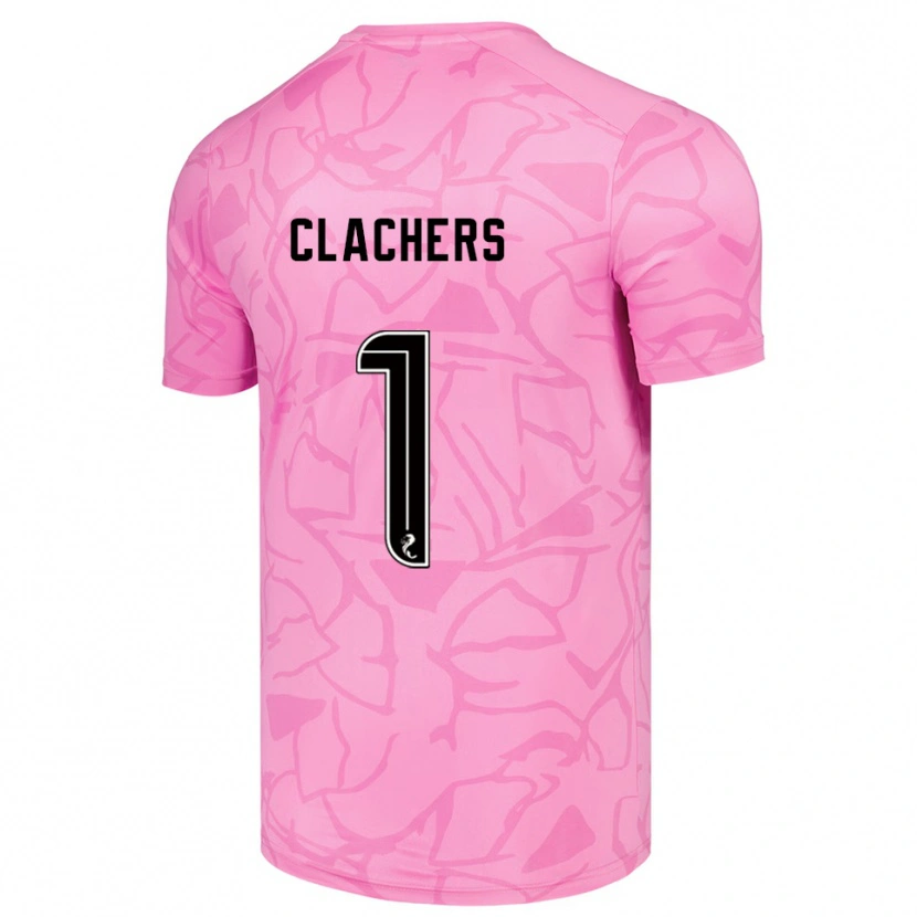 Danxen Kinder Erin Clachers #1 Trikot Pink Schwarz Torwarttrikot 2025/26
