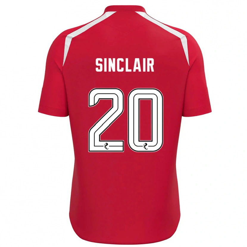 Danxen Kinder Ross Sinclair #20 Trikot Rot Weiß Torwarttrikot 2025/26