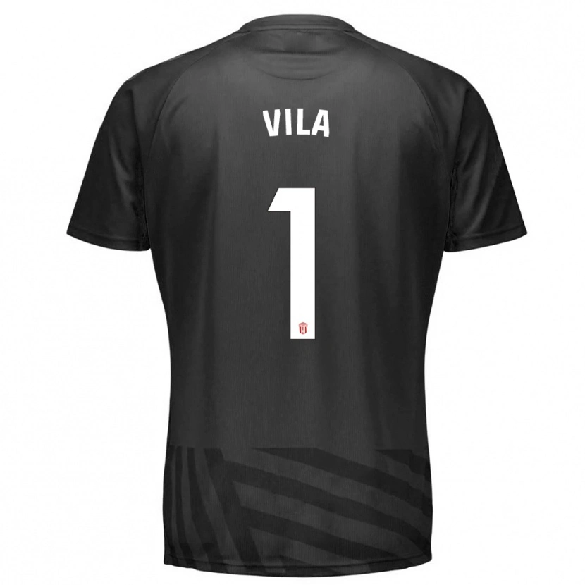 Danxen Kinder Ramón Vila #1 Trikot Grau Schwarz Torwarttrikot 2025/26
