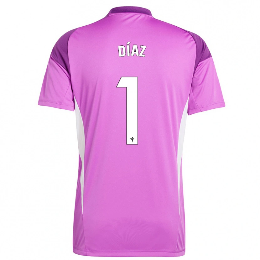 Danxen Kinder Lucas Díaz #1 Trikot Lila Weiß Torwarttrikot 2025/26