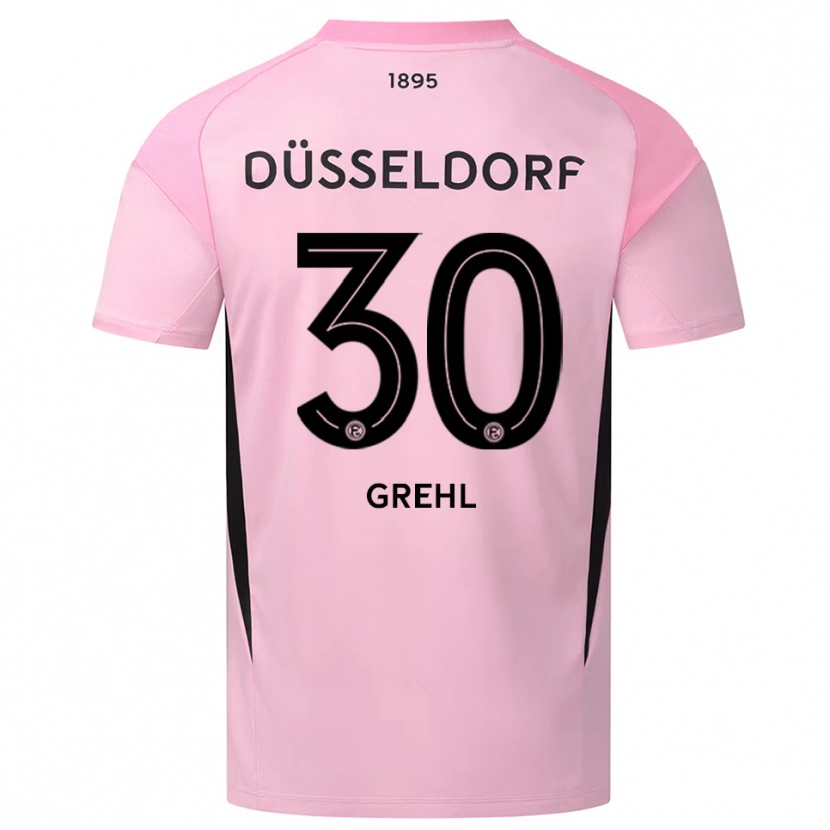 Danxen Kinder Dominic Grehl #30 Trikot Rosa Schwarz Torwarttrikot 2025/26
