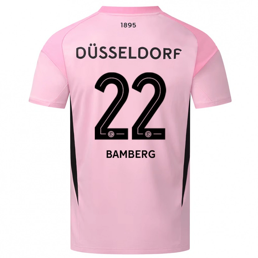 Danxen Kinder Julian Bamberg #22 Trikot Rosa Schwarz Torwarttrikot 2025/26