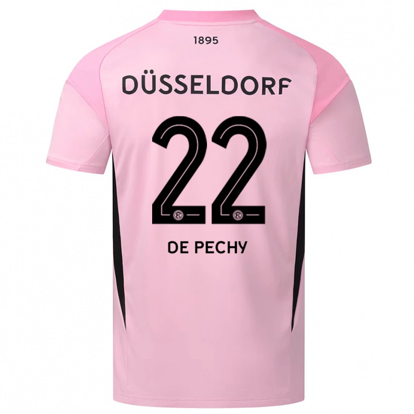 Danxen Kinder William de Pechy #22 Trikot Rosa Schwarz Torwarttrikot 2025/26