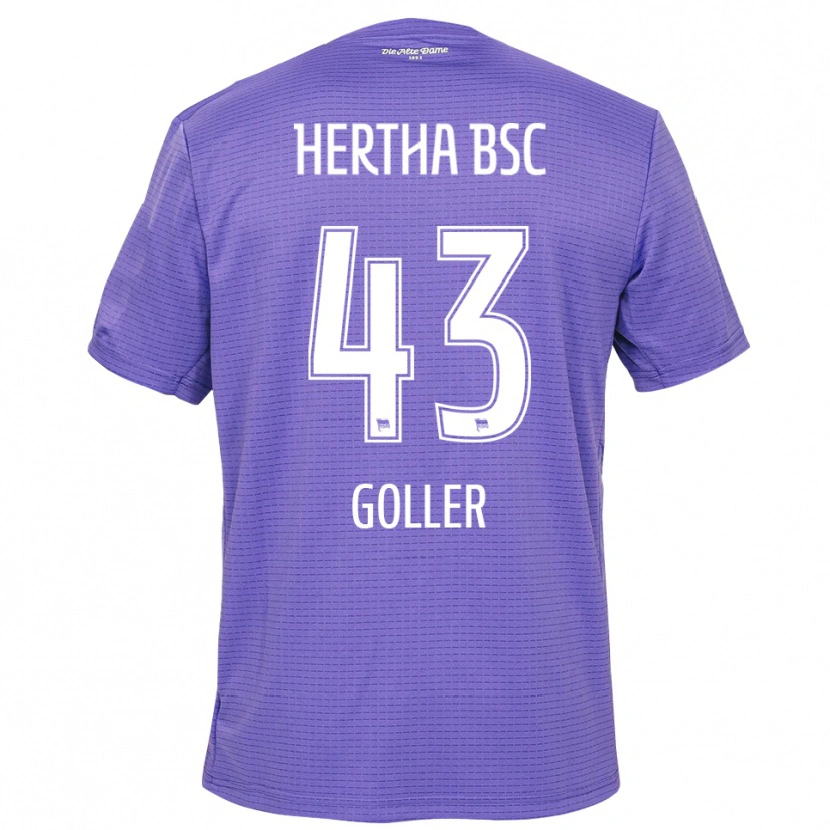 Danxen Kinder Tim Goller #43 Trikot Lila Weiß Torwarttrikot 2025/26