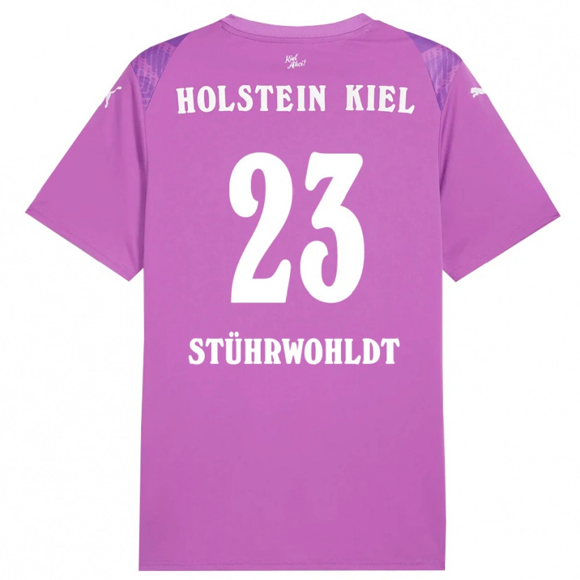Danxen Kinder Timon Stührwohldt #23 Trikot Lila Weiß Torwarttrikot 2025/26
