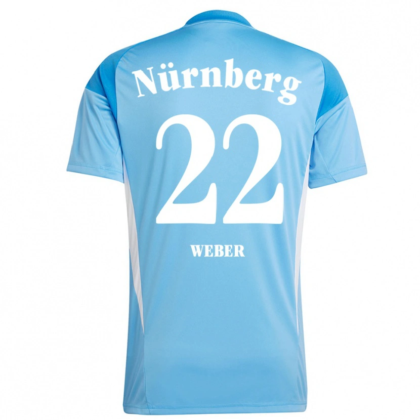 Danxen Kinder Ruben Weber #22 Trikot Hellblau Weiß Torwarttrikot 2025/26
