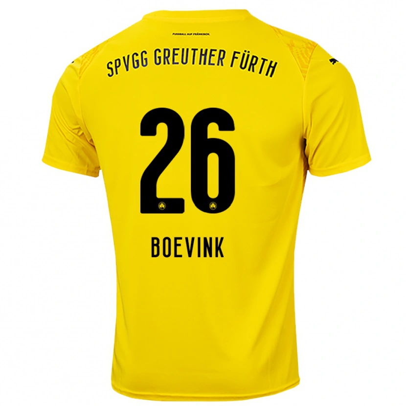 Danxen Kinder Pelle Boevink #26 Trikot Gelb Schwarz Torwarttrikot 2025/26