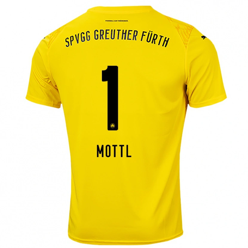 Danxen Kinder Jan Mottl #1 Trikot Gelb Schwarz Torwarttrikot 2025/26