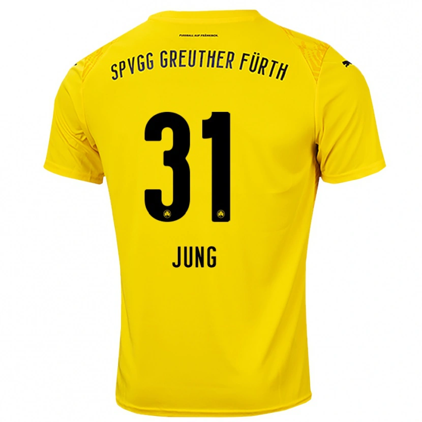 Danxen Kinder Sebastian Jung #31 Trikot Gelb Schwarz Torwarttrikot 2025/26
