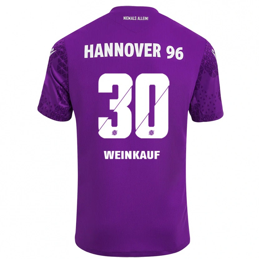 Danxen Kinder Leo Weinkauf #30 Trikot Lila Weiß Torwarttrikot 2025/26