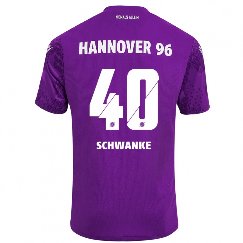 Danxen Kinder Jonas Schwanke #40 Trikot Lila Weiß Torwarttrikot 2025/26